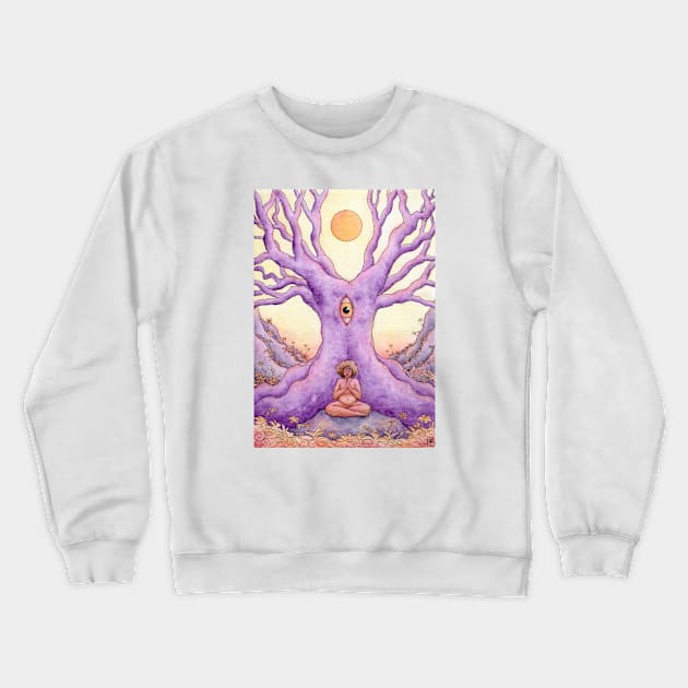 Meditation Tree Crewneck Sweatshirt by Serpent's Sun